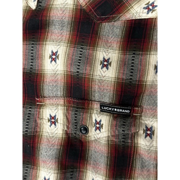 Lucky Brand Pearl Snap Western Style Cowgirl Women's Size Large - Picture 5 of 7